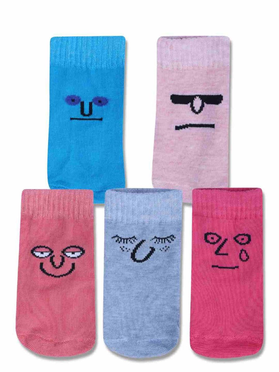 DOLLAR KIDS SOCKS FOR BOYS & GIRLS IN BLENDED COTTON (PACK OF 5)