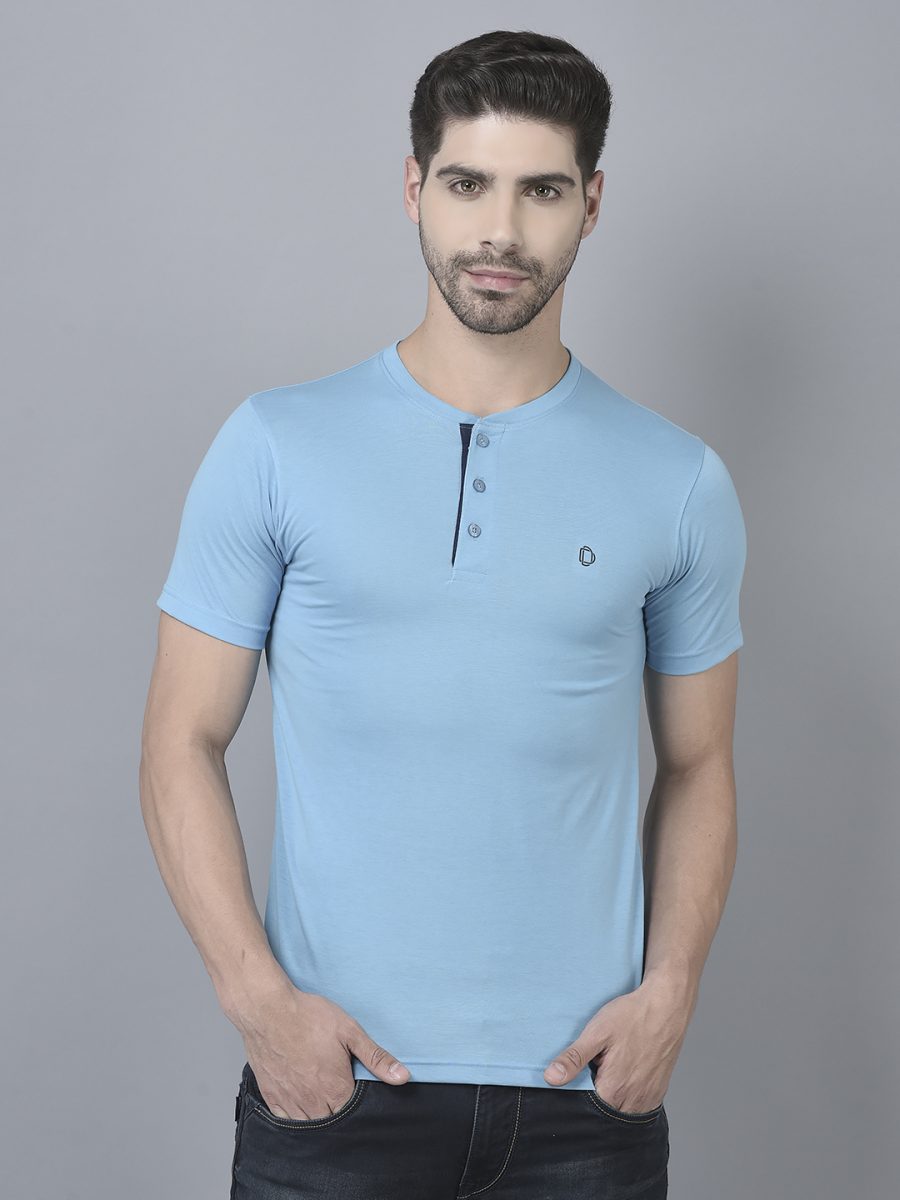 Dollar Men's Casual Henly Neck T-Shirt