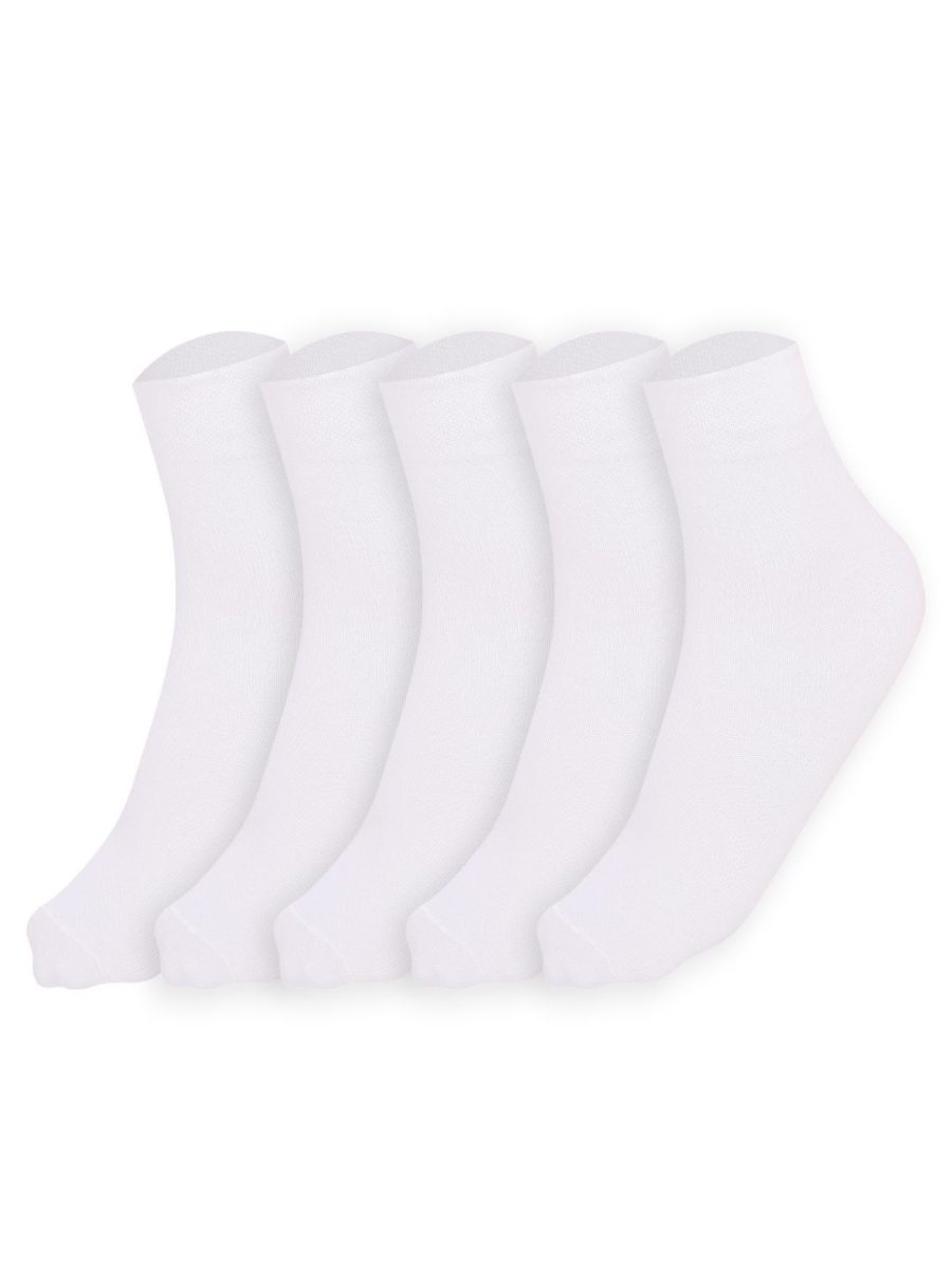 Dollar Plain School Socks For Boys & Girls In Blended Cotton (Pack of 5)