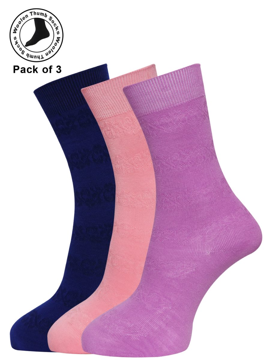 Dollar Woollen Socks Full Length For Women and Girls (Pack of 3)