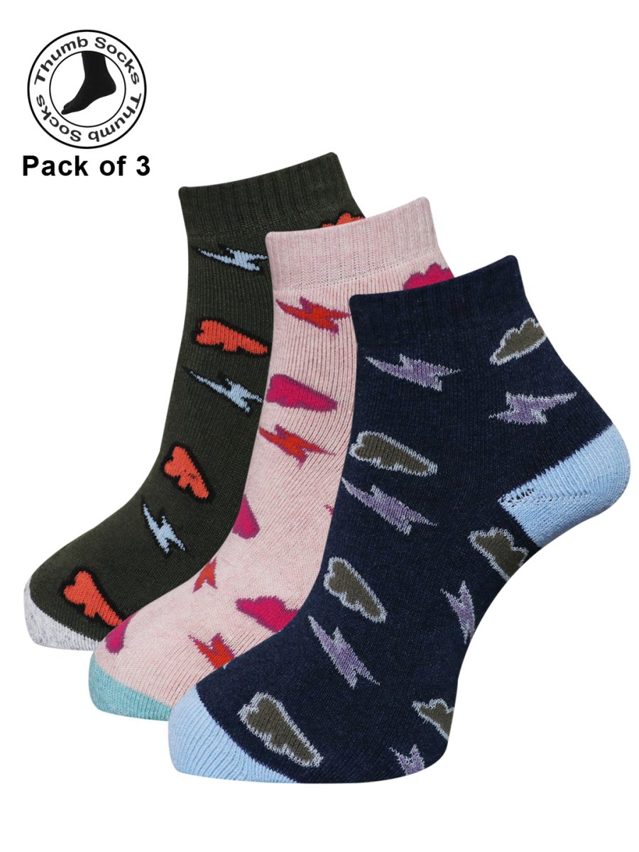 Dollar Socks for Women's And Girls Tumb Socks Free Size (Pack of 3)