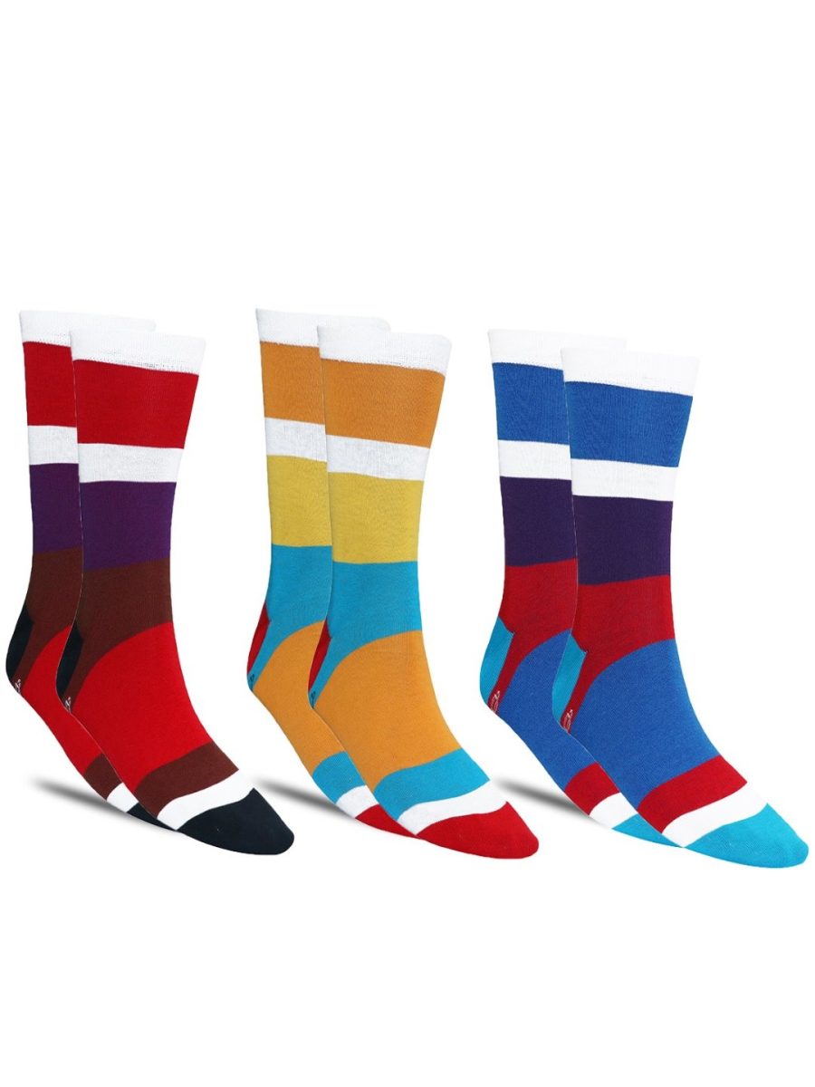 Dollar Casual Full Length Cotton Socks For Men's In ( Pack of 3 )