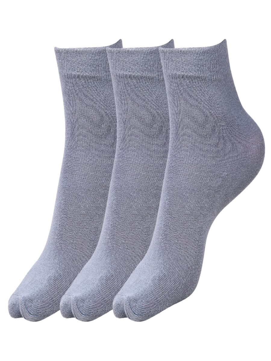 Dollar Plain School Socks For Boys & Girls In Blended Cotton (Pack of 3)