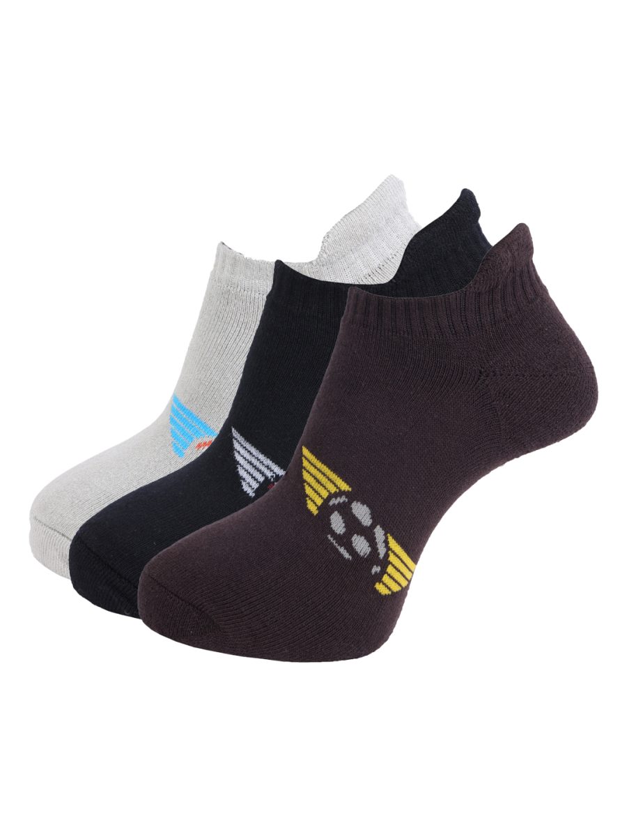 Dollar Socks Low Ankle Cotton Socks for Men's (Pack of 3)