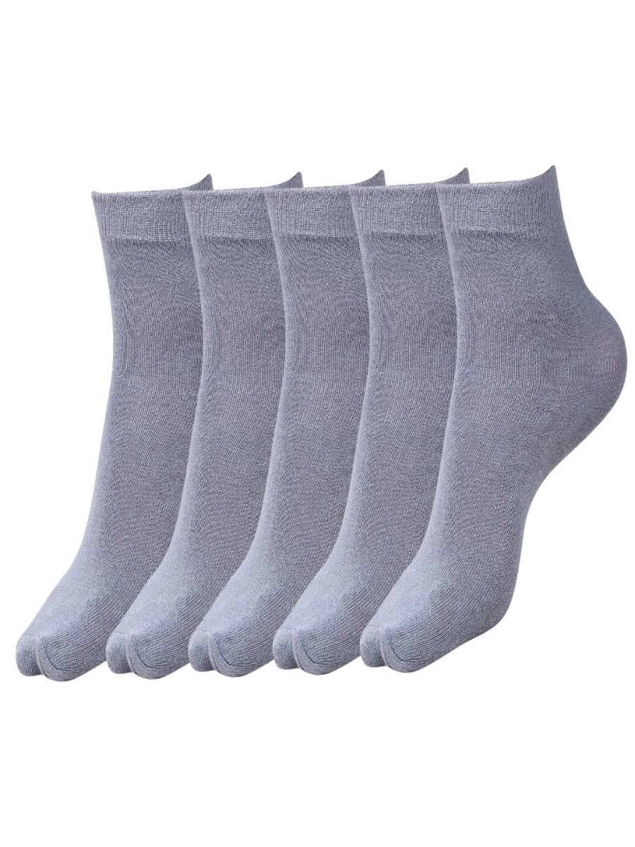 Dollar Plain School Socks For Boys & Girls In Blended Cotton (Pack of 5)